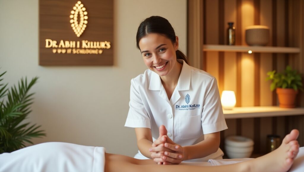 Relaxing Foot Reflexology Session at Dr. Abhi Kollur’s Clinic